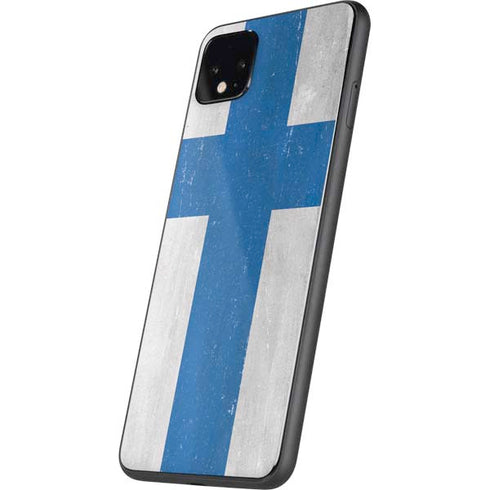 Finland Flag Distressed Google Pixel 4 XL Skin